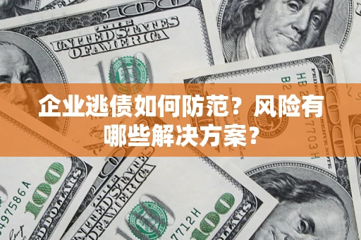 武汉企业逃债如何防范？风险有哪些解决方案？