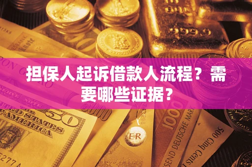 武汉担保人起诉借款人流程？需要哪些证据？