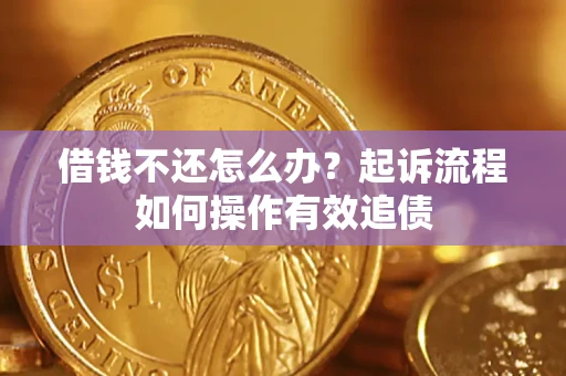 武汉借钱不还怎么办？起诉流程如何操作有效追债