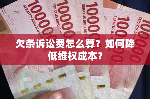 武汉欠条诉讼费怎么算？如何降低维权成本？