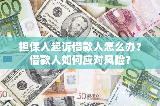 武汉担保人起诉借款人怎么办？借款人如何应对风险？