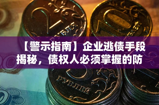武汉【警示指南】企业逃债手段揭秘，债权人必须掌握的防坑宝典