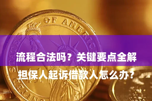 武汉

担保人起诉借款人怎么办？流程合法吗？关键要点全解析