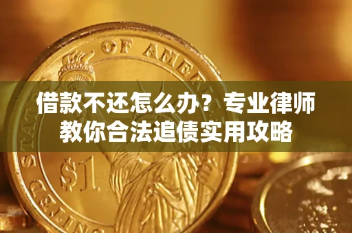 武汉借款不还怎么办？专业律师教你合法追债实用攻略