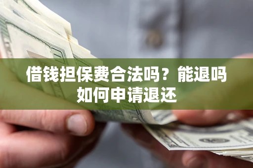 武汉借钱担保费合法吗？能退吗如何申请退还